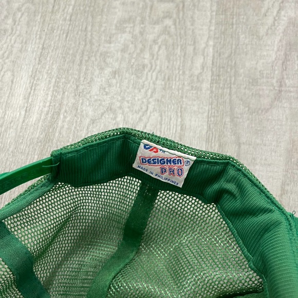 VINTAGE 1980s Make My Irish Eye Smile! Snapback Mesh Hat 80s Green - Picture 5 of 5